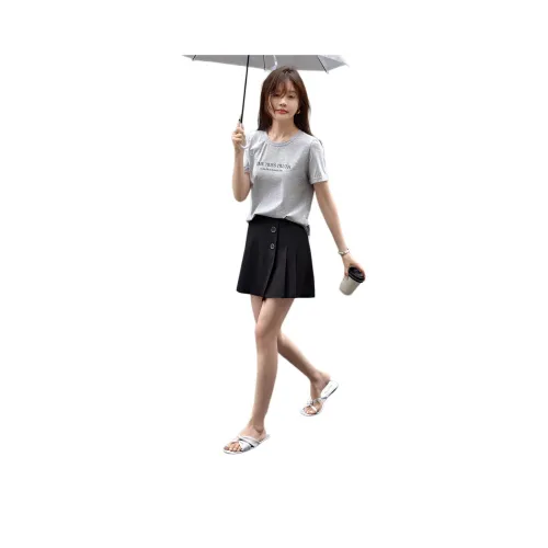 Mo Han Yi Mei T Рубашка Женская Светло-Пшеничная Серый