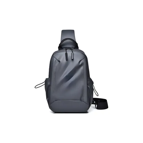 Techson Oxford Sling Bag Unisex Black Blue Gray Техсон Оксфорд Слинг Сумка Унисекс Черный Синий Серый