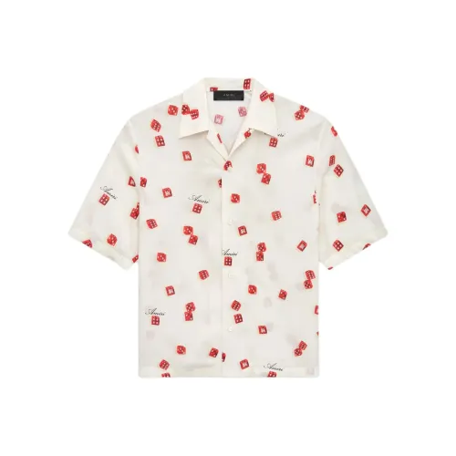 AMIRI Рубашка Мужская Snowflake Gypsum