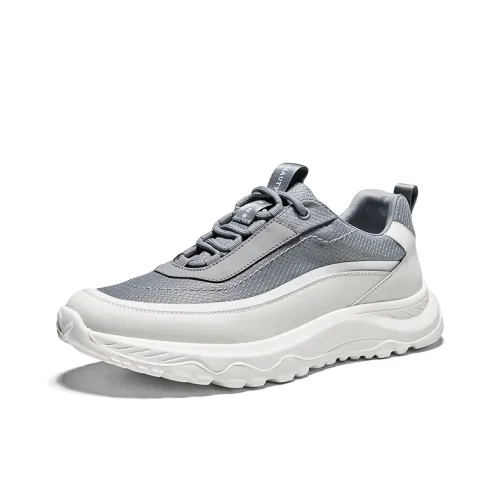 Hautton Jeans Дышащий и Легкий Низкий Топ Кэжуал Мужской Белый Серый