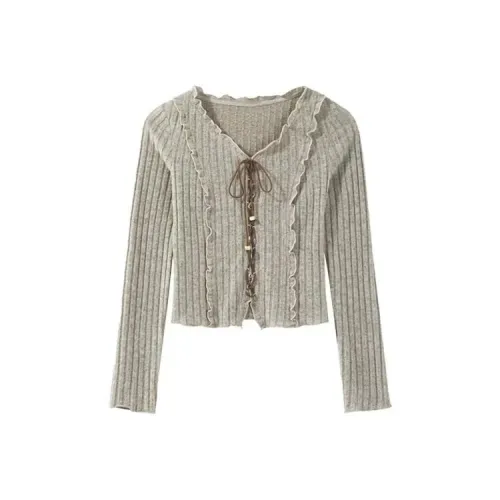 DANCANG Хаки Женская Трикотажная Одежда