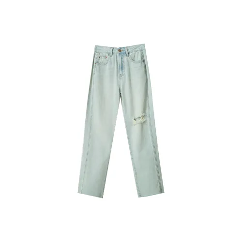 AMII Светло-синие Женские Джинсы