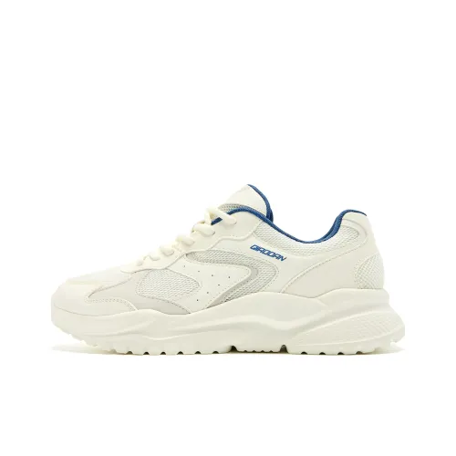 QIAODAN Little Millennium Износостойкий Легкий Дышащий и Противоскользящий. Низкий Топ Повседневная обувь Мужская Серый Белый