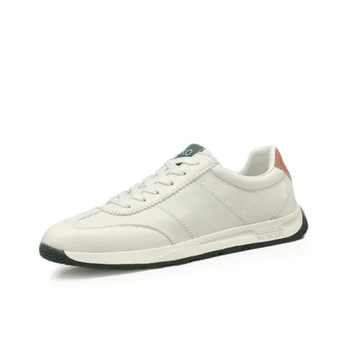 SENJIALUO Износостойкий Легкий Дышащий и Противоскользящий. Низкий Топ Повседневная Обувь Мужская Белая