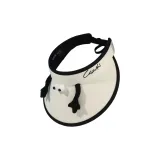 Шапка с визором [Белый, черный, рамка]