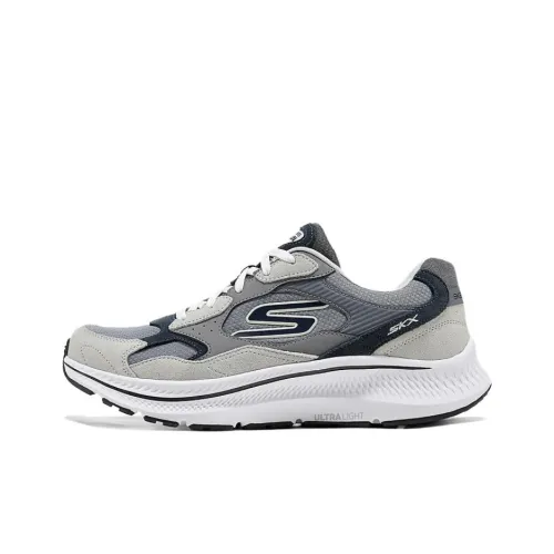 Skechers MEN'S GO Амортизация и Дышащий Низкий Топ Беговые кроссовки Мужские Серые
