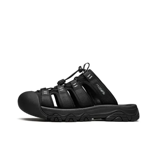 MILLIE'S Шов Cut Out Устойчивые к истиранию Домашние тапочки Мужские Черные Серые