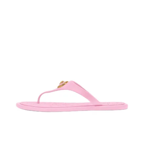 VERSACE Резиновая подошва Массаж Шлепанцы Женские Розовый