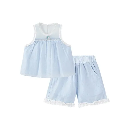 Disney Повседневная спортивная одежда Frozen Collection SS25 2 предмета комплект синий для детей 3-7 лет