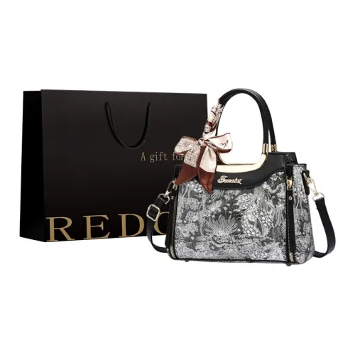 REDOO ПУ (полиуретан) Сумка Стандартная Женская Черная Красная Серый Розовый Земляной Желтый