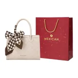 Слоновая кость, позолоченная, сумка для покупок