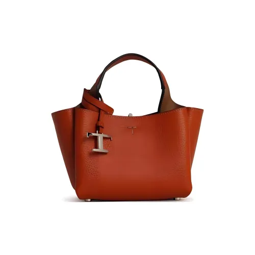 TOD'S Сумка через плечо из телячьей кожи сумка для женщин оранжевая