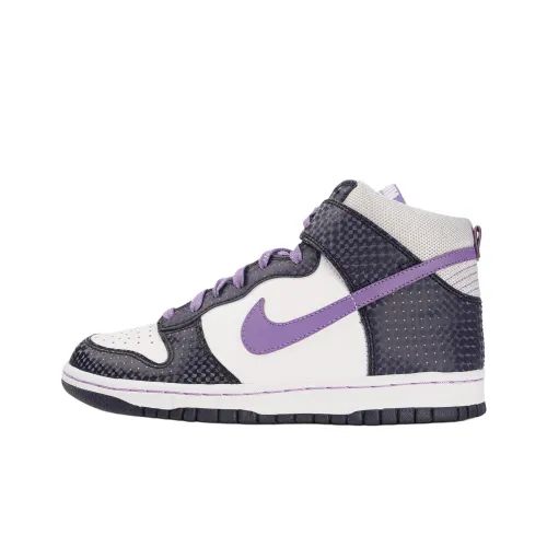 Nike Dunk Slip-Resistant Abrasion-Resistant High Top Детские Скейтбординг Белый Черный Подростки