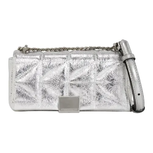 KARL LAGERFELD K KUILT Кожа Сумка через плечо Маленькая Женская Серебряный