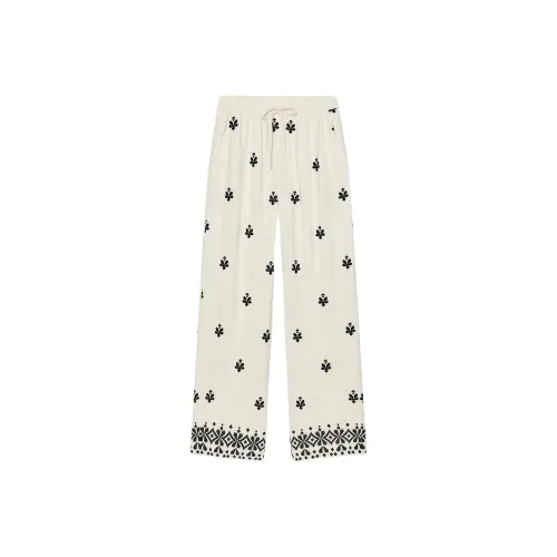 ZARA Телесный/Черный Женские Повседневные Брюки