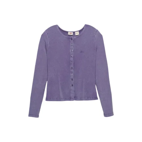 Levis Серо-фиолетовый Женские Трикотаж