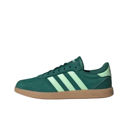 Adidas BREAKNET SLEEK Low Топ Скейтборд Кроссовки Женские Преппи Зеленый