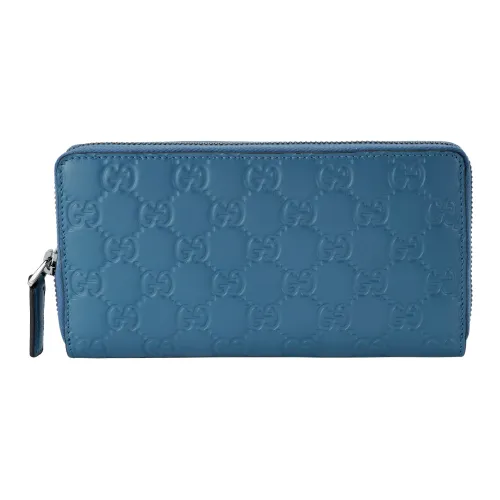 GUCCI Кошелек из коровьей кожи кошелек стандартный женский светло-синий