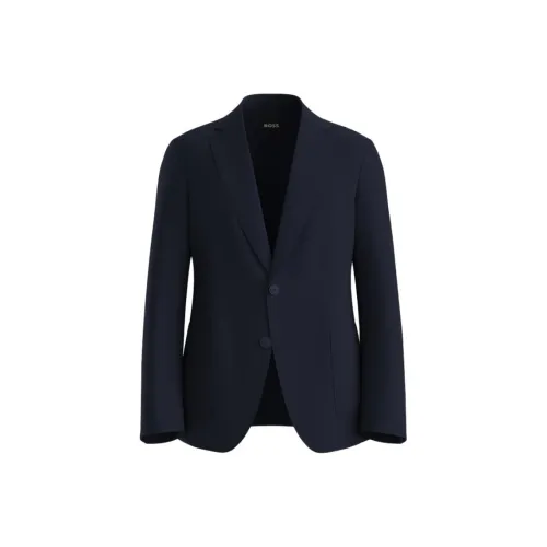 Hugo Boss SS25 Бизнес-костюм Пальто Мужской Темно-синий