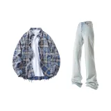Washed Blue Топ + Yellow Mud Брюки