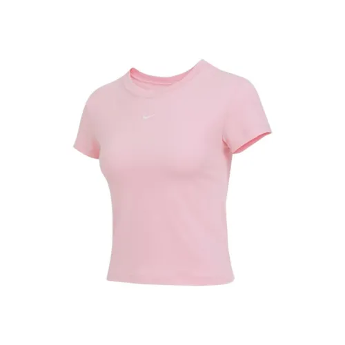 Nike Обычная T-рубашка Женская Розовая