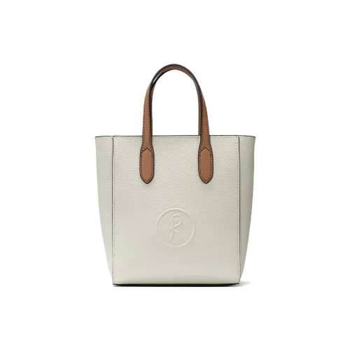 Roberta Di Camerino Коровья кожа Одно плечо Сумка Женская Белая и Коричневая Черная и Коричневая