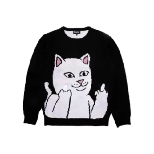 RIPNDIP совместный бренд Черные мужские свитеры