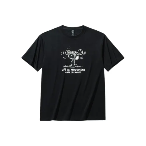 CHAOJIANTA X SNOOPY T-рубашка Мужская Основная Черная