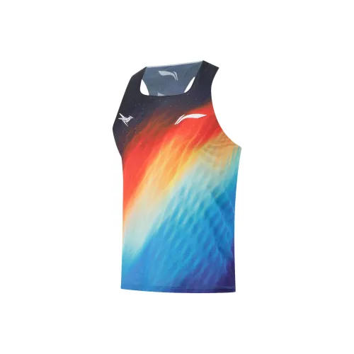 Подкладка Dragon Sparrow Бег Майка Мужская Синяя Красная