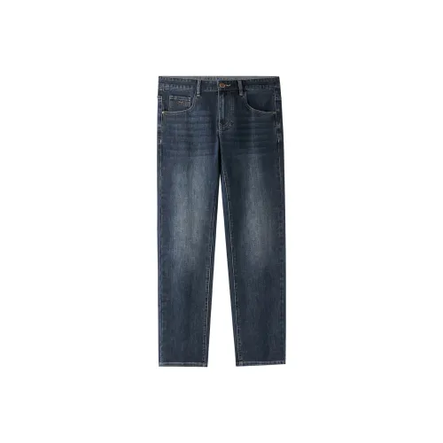 HLA Синий Серый DENIM GRADIENT Темный 9B Мужские Джинсы