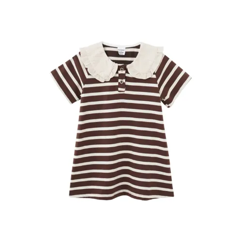 Mami Macca x TAIDIZHIJIA LIANMINGKUAN Платье Полосы Дети Возраст 3-7 лет