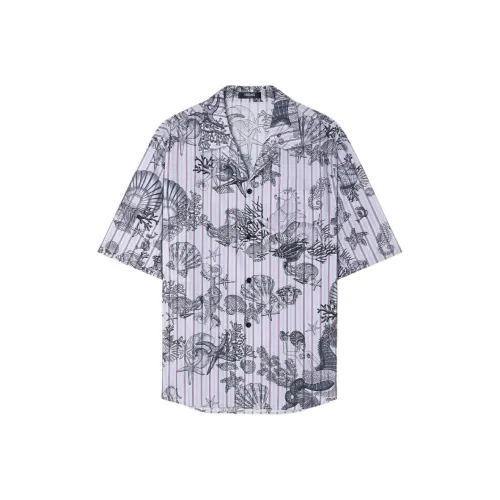 VERSACE SS25 Рубашка Мужская Фиолетовая