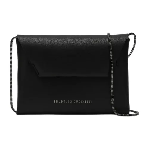 BRUNELLO CUCINELLI Сумка через плечо из коровьей кожи женская черная