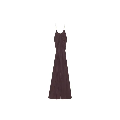 Lanvin Какао-коричневые Женские Платья без рукавов