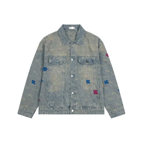 HKRXEC Желтый Грязь Мужская Джинсовая Куртка