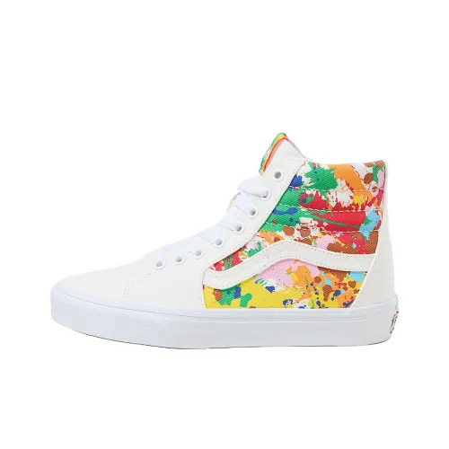 Vans Sk8 Hi Высокие Кроссовки для Скейтбординга Унисекс Белые