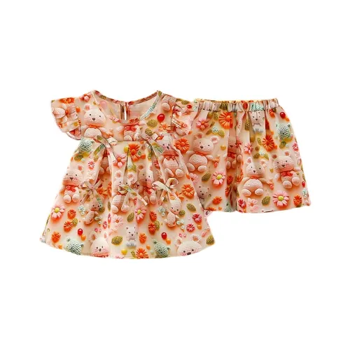 ROBINHOOD Повседневная спортивная одежда 2 предмета комплект HX209 модель розовый для младенцев и малышей