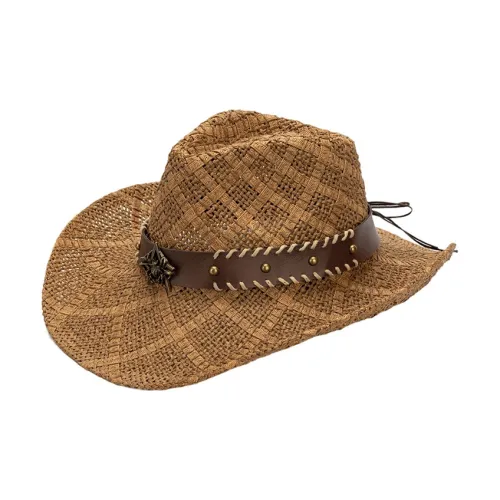 MUSTKOO Соломенная плетеная шляпа с защитой от солнца унисекс