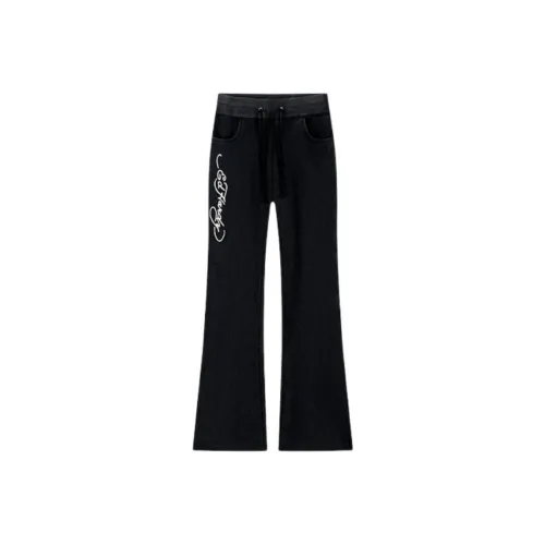 Ed Hardy Черные Женские Повседневные Брюки