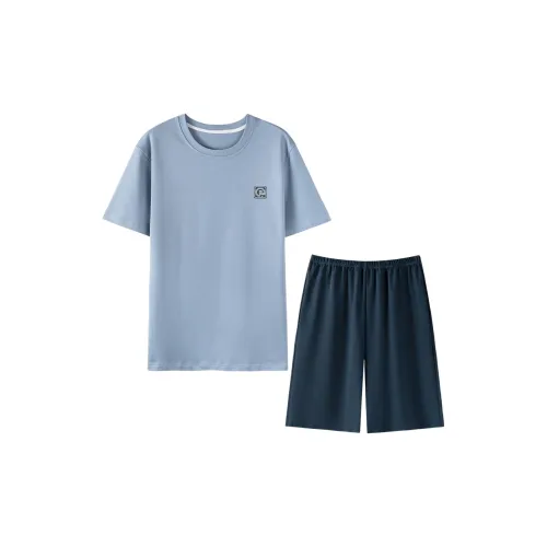 Sharefun Небесно-голубой Мужской Пижамный комплект