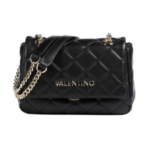 Valentino Сумка через плечо из синтетической кожи обычная женская черная