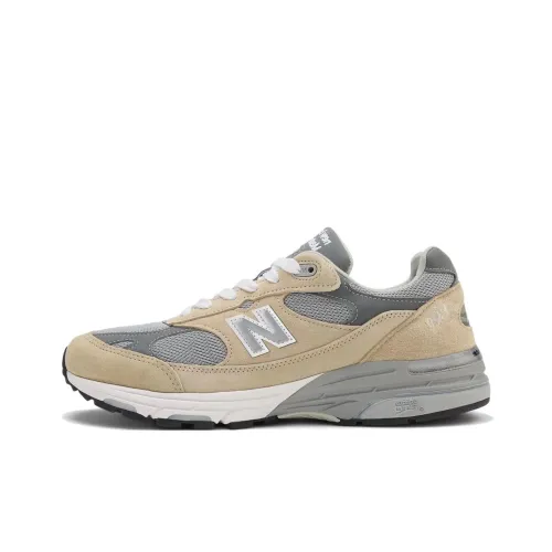 New Balance NB 993 Устойчивый к истиранию Низкий Топ Повседневная Беговая Обувь Унисекс Серый Коричневый