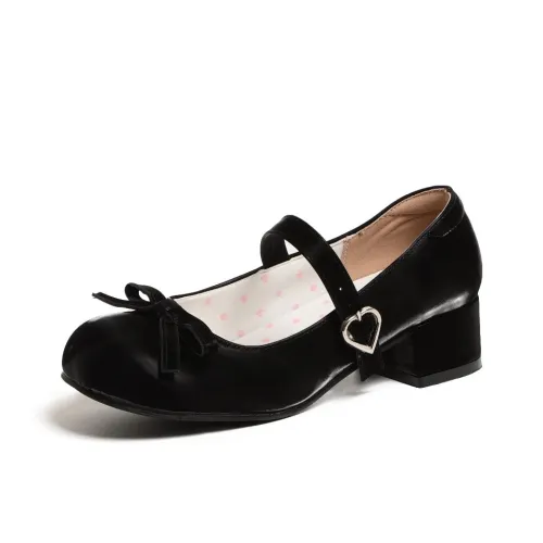 Be Good Грубый каблук Туфли Мэри Джейн Женские Набор в подарочной коробке