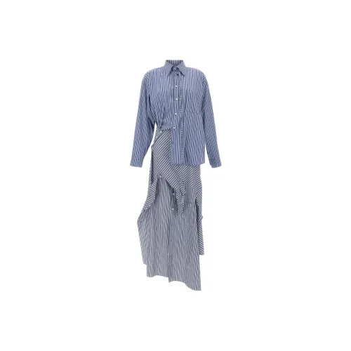 Ottolinger Blue Женские Длинные Рукава Платья