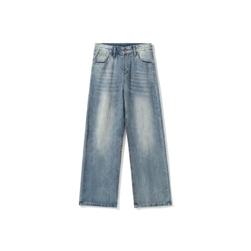 Kudamm Ностальгический синий Унисекс Джинсы