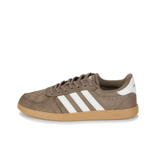Adidas BREAKNET SLEEK Slip-resistant Abrasion-resistant Low Top Skateboard Shoes Women's Brown
