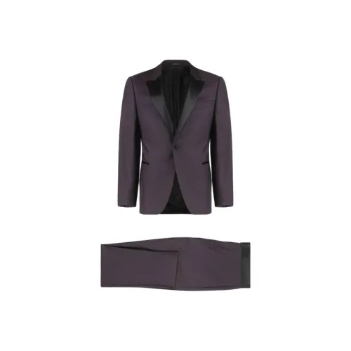 EMPORIO ARMANI Бизнес-костюм мужской красный фиолетовый