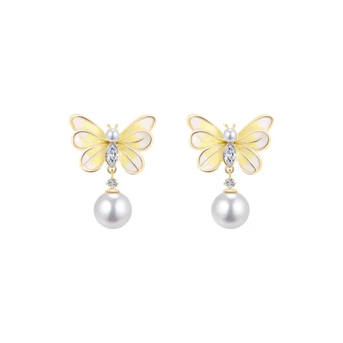 KEYS VIA Copper Alloy Stud Earrings Women's