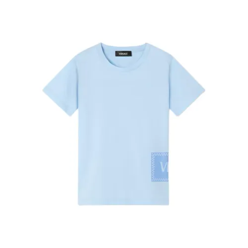 VERSACE 90S VINTAGE T-рубашка с логотипом KIDS синяя детская