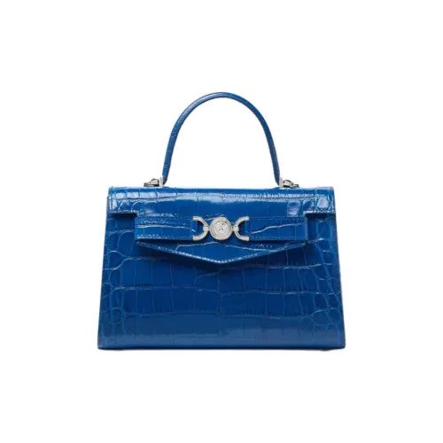 VERSACE Medusa '95 Коровья кожа Через плечо Одно плечо Сумка Средний Женский Синий